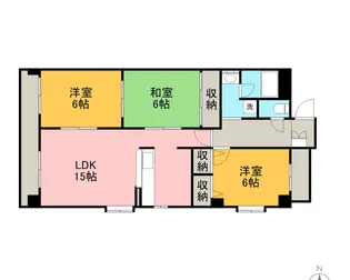 ファミーユDAISHIN【305号室】の間取り