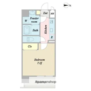 1Kの間取り画像