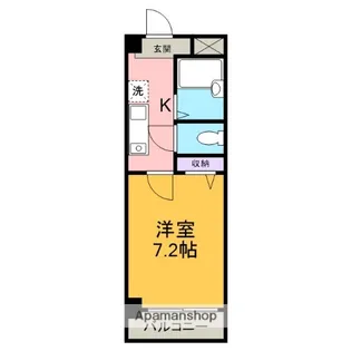 チェリーフォート【201号室】の間取り