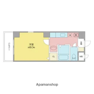 ミッドスクエア豊田【601号室】の間取り