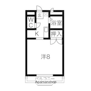 ベルメゾン錦【1階】の間取り