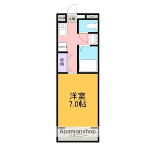 サンライズ高千穂【206号室】の間取り