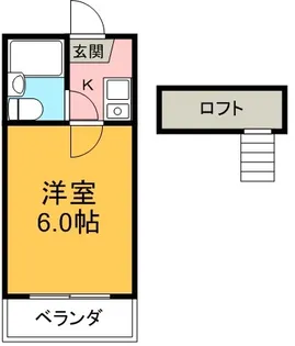 アルシャイン御幸【103号室】の間取り