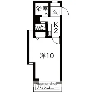 マウントセブン小西【201号室】の間取り