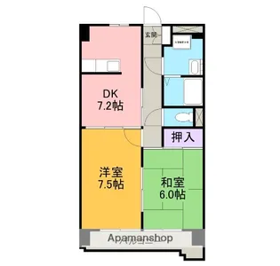 サンヨウハイネス【3012号室】の間取り