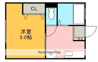 ルネッサンス山本【A101号室】の間取り
