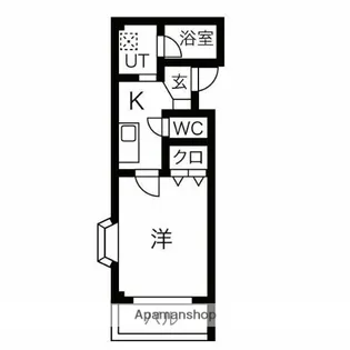 スカイパレス山之手【201号室】の間取り