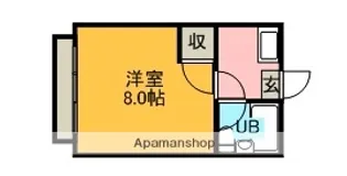 レインボー丸根【108号室】の間取り