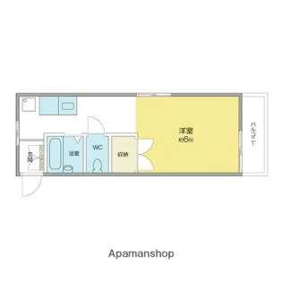 シャンテ逢和【201号室】の間取り
