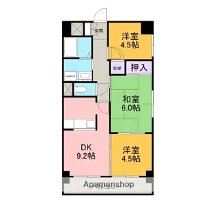フレックス上豊田【901号室】の間取り