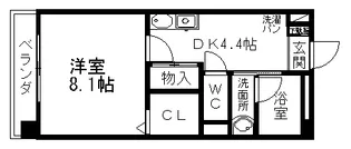 プラムワン【3階】の間取り