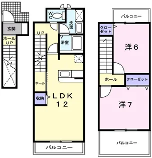 フォレスティ【2階】の間取り