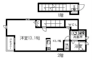 セレクトヒルズ上郷 Ⅱ【206号室】の間取り