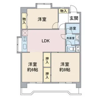 ユニーブル梅坪【2階】の間取り