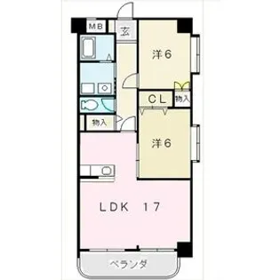 ホワイトヒルズ丸山【305号室】の間取り