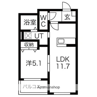 ハートフルマンション上野【3階】の間取り