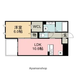 エクセレンス東山【102号室】の間取り