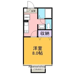 セジュール弦【201号室】の間取り