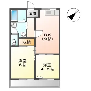コーポラス白針【2階】の間取り