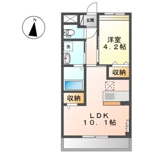 テンフレッシュ【202号室】の間取り