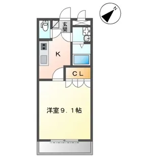 マサケンハイツ【106号室】の間取り