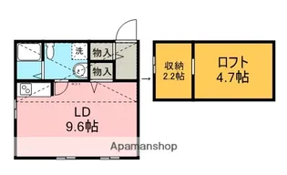 ペイサージュ【203号室】の間取り