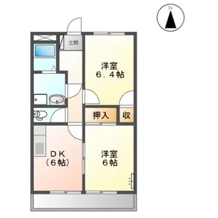クリスタルヒルズⅠ【00102号室】の間取り