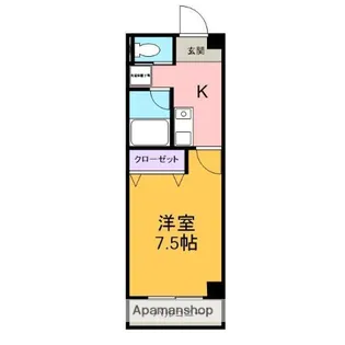 ドミトリー三好ヶ丘【308号室】の間取り