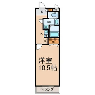 メゾンセラータ平芝【2階】の間取り
