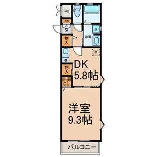 DEBUT【203号室号室】の間取り