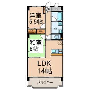 ルミエール成田【3階】の間取り