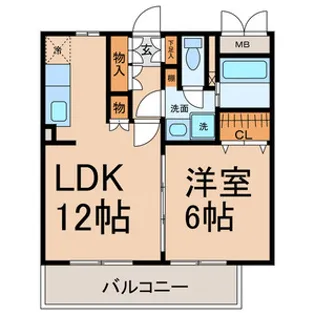 L ABRI【2階】の間取り