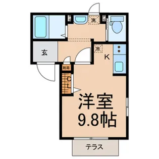 ラグーン前山【101号室号室】の間取り