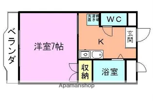 三好ヶ丘ハイツ【2ーD号室】の間取り