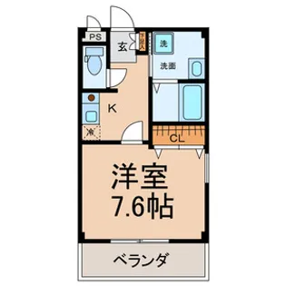 ヴェントKAMIYA【1階】の間取り