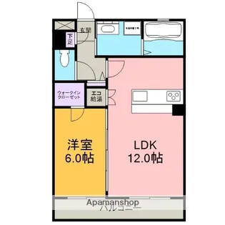 マンション須藤Ⅲ【106号室】の間取り
