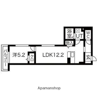クレールビュウ【203号室】の間取り
