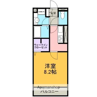 Porta Fortuna【3階】の間取り