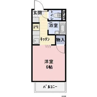 Surplus One 錦【107号室】の間取り