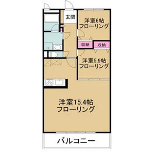 アーバンポイント三好II【5階】の間取り