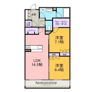 KORYO NEST 浄水 A棟【307号室】の間取り