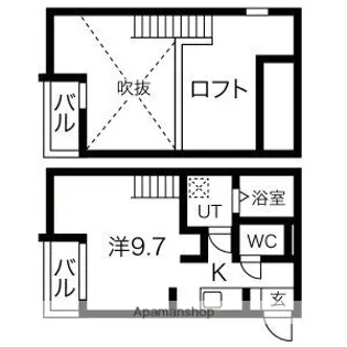 MIZKEN【2階】の間取り