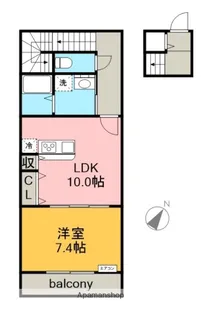 リノア寿【201号室】の間取り