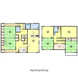 愛知県豊田市高岡本町中根山【一戸建】の間取り