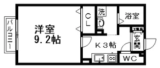 モナリエS【2階】の間取り