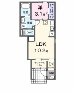 ヒカルサ刈谷東境町【1階】の間取り