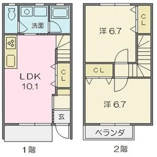 ウイングコート【2階】の間取り