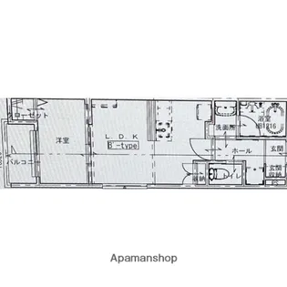仮称)中岡崎賃貸【302号室】の間取り