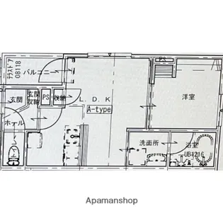 仮称)中岡崎賃貸【305号室】の間取り