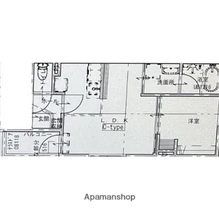 仮称)中岡崎賃貸【201号室】の間取り